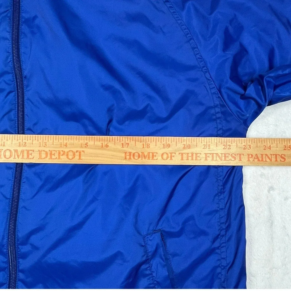Adidas Windbreaker Jacket Mens Medium Blue 3-Stripe Mesh Lined Vintage 355915